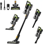 Eureka RapidClean Pro Cordless Cleaner for Hard Floors Lightweight Vacuum LED Headlights, Convenient Stick and Handheld Vac, Green, NEC285GR