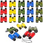 Eorbow 20 Pack Binoculars Toy for Kids, Kids Binoculars with Compass and Neck String, Nature Exploration Toys, Party Favors Learning Gifts for Sightseeing, Camping Adventure, Birdwatching