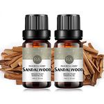 2-Pack Sandalwood Essential Oils, 100% Pure, Undiluted, Premium Grade Sandalwood Oil - 2x10 mL