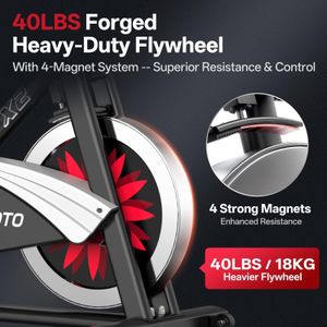 JOROTO X2 Indoor Exercise Bike – Adjustable Stationary Cycling Machine