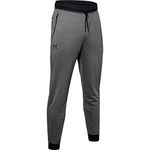 Under Armour Men's Sportstyle Tricot Warm and Comfortable Fleece Tracksuit Bottoms Jogger Bottoms with Pockets, Carbon Heather-Black (1290261-090), S UK