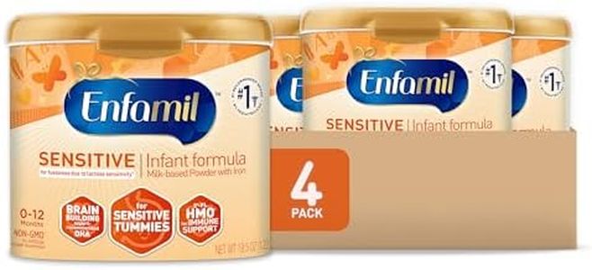 Enfamil Sensitive Baby Formula with DHA, Iron & Prebiotics to help support Brain & Immune Support. Lactose Sensitivity Infant Formula Inspired by Breast Milk, Non-GMO, Powder Can, 78 Oz