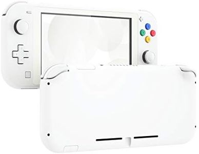 eXtremeRate White DIY Replacement Shell for Nintendo Switch Lite, NSL Handheld Controller Housing with Screen Protector, Custom Case Cover for Nintendo Switch Lite [Console NOT Included]