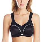 Wonderbra Womens High Impact Wire-free Sports Bra, Black, 38D US