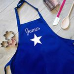 Personalised Children's Star Baker Apron, Mini Chef Girl Boy Apron