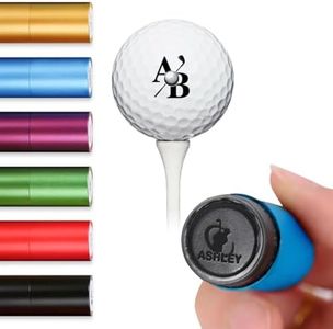 Terwex Custom Golf Ball Stamp Marker, Self-Inking Golf Ball Personalized Stamp with Your Unique Logo, Waterproof Quick-Dry Golf Ball Marking Gift for Men Dad Husband Golfer, Monogram Golf Balls Stamp