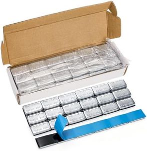 Elsjoy 1 oz Adhesive Stick-On Wheel Weights, Tire Balance Weight, 72 oz Box