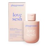 Playground Love Sesh, Water-Based Personal Lubricant with Natural Ingredients, Safe to Use with Latex Condoms, Lube for Men, Women, and Couples, Unscented, 3.7 Fl. Oz.