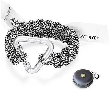 ketryep Paracord Bracelets Rope Bracelet for Men and Women, the Perfect Accessory Match for Lovers of Hiking, Camping, Fishing and Hunting! (2-Trap.Pure)