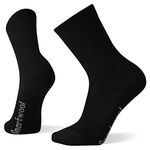 Smartwool Unisex Hike Classic Edition Full Cushion Solid Crew Socks, Black, L EU