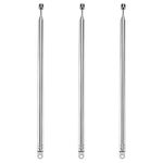 VooGenzek 3 PCS 100cm 7 Section Replacement Telescopic Aerial Antenna, DAB FM Antenna Replacement, Portable Radio Antenna, for DAB AM/FM Stereo Reception