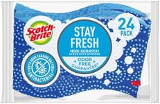 Scotch-Brite Scrub Dots Non-Scratch Scrub Sponge, Everyday Cleaning Power. Rinses Clean, 24 Scrub Sponges