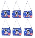 Jiada Space Theme Birthday Return Gifts Sling Bags Picnic Bags Pack of 6