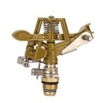 Impact Sprinkler, G1/2 Adjustable Sprinkler Head Heavy Duty Zinc Alloy 360 Degree Watering Sprinkler with 49ft Spraying Range