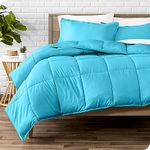 Bare Home Comforter Set - Twin/Twin Extra Long - Ultra-Soft - Premium 1800 Series - All Season Warmth (Twin/Twin XL, Aqua)