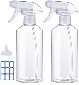 JohnBee Spray Bottles - 16.9oz/2Pack - Premium Adjustable Spray Bottles for Cleaning - No Leak And Clog Mister Spray Bottle - Spray Bottle For Hair, Plants, Pet, Vinegar, BBQ, And Rubbing Alcohol