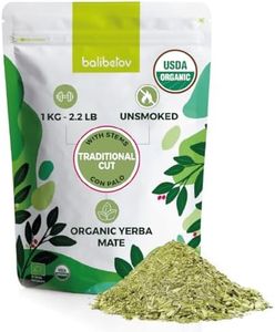 2.2 LB BALIBETOV Organic Yerba Mate Tea - Unsmoked Yerba Mate Pure Loose Leaf Tea - 1 Kg (2.2 LB)
