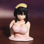 2023 Kawaii Shaking Chest Ornaments Anime Beautiful Girl Car Ornament Q-Version Toy Gifts Cute Shake Girl Car Dashboard Decorations Action Model Doll for Room Desktop Car Dashboard (1PCS)