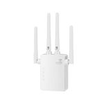WiFi Extender Booster 1200Mbps WiFi Booster Range Extender 5GHz & 2.4GHz Dual Band WiFi Repeater for Home, with Wider Range, WPS Function,Plug and Play, Built-In Access Point Mode UK Plug-Pearl White