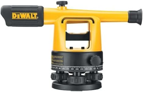 DEWALT Transit Level, Surveying Tool with Tripod and Rod, 20X Magnification (DW090PK)