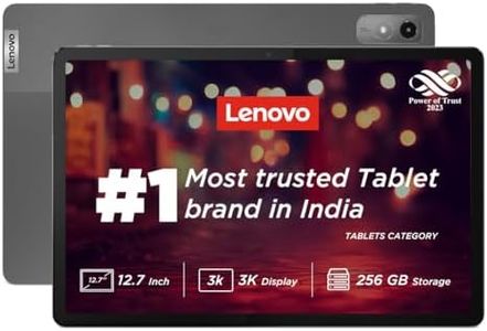 Lenovo Tab P12|12.7 Inch,3K Display|8 Gb,256 Gb (Expandable Up to 1 Tb)|10200 Mah Battery|Jbl Quad Speakers with Dolby Atmos|WiFi 6 Certified|Octa-Core Processor|13 Mp Front Camera (Zach0090In),Grey