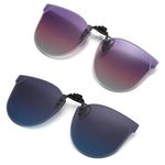 YAMEIZE Fashion Clip on Sunglasses for Women Men Outdoor…