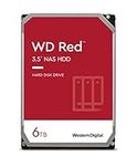 Western Digital 6TB WD Red NAS Internal Hard Drive HDD - 5400 RPM, SATA 6 Gb/s, SMR, 256MB Cache, 3.5" - WD60EFAX