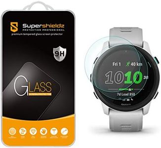 Supershieldz (2 Pack) Designed for Garmin Forerunner 745 Tempered Glass Screen Protector, Anti Scratch, Bubble Free