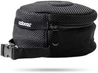 Cabeau Deluxe Travel Neck Pillow Case Premium Compact Carrying Case, Compresses Pillow in Half - Quick-Release Clasp Attaches to Carry-On Bags - Mesh Pocket Holds Travel Accessories