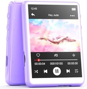 MECHEN 64GB Lettore MP3 Bluetooth 5.3, 2.4" Schermo Tattile, Portatile Lettore Musicale con Radio FM Altoparlante Line-in Registratore, Supporto Espandibile fino a 128GB (64GB, Viola)