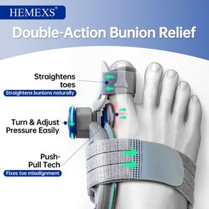 HEMEXS Bunion Corrector Splint for Women & Men – Adjustable Toe Alignment, Day & Night Relief