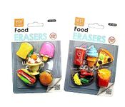 BKDT Marketing Cutest Food Pattern Erasers - (Set of 2) for Birthday Gifts for Kids -10 Erasers, for Birthday Return Gifts-Like Burger, Cold Drink, ice Cream, kulfi Sandwich, French Fries Eraser