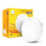 Wipro Garnet 15W Motion Sensor Surface Panel | Cool Day White (6500K) | Smart Motion Sense Radius 4.5 Meter | Surface Panel for Home, Office, Corridors | 3.5 KV Surge Protection | Pack of 1