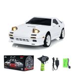 wheelfun LDRC 1/18 Rx7 RC Racing Car RWD Gyroscope Wireless Control Drift Vehicles LD1802 Light System Motor Servo ESC