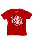 PrintEasy� Big Brother Cotton Round Neck Short Sleeve Unisex Kids Red T-Shirt for Boys