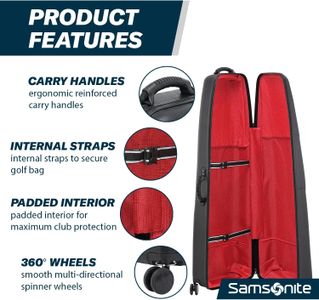 Samsonite Golf Travel Case – Hard Shell Protective Bag