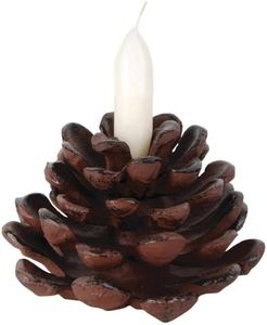 Esschert Design Pinecone Candlestick Stand - large