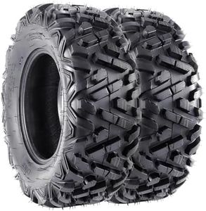 GAOMON AT18x9.5-8-4PR ATV Tires, All Terrain ATV UTV Mud Trail Tires(Set of 2, Tubeless)