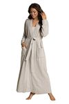 Barefoot Dreams CozyChic Lite Long Robe, Silver, XXS/XS