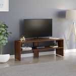 BLUEWUD Oliver Engineering Wood Floor Standing tv Unit for Living Room Set Top Box Stand/tv Cabinet for Living Room with Shelves.