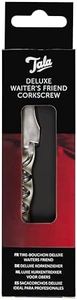 Tala Waiter’s Friend Deluxe Corkscrew 14cm Corkscrew with Foil Cutter & Bottle Opener, Non-Slip Grip Compact Multi-Tool for Wine & Beer