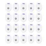 TENS Electrodes - Premium Quality Small Replacement Pads for TENS Units - 10 Pairs of Snap TENS Unit Electrodes (20 TENS Unit Pads) - 1.57" (4cm) x 1.18" (3cm) - Discount TENS Brand