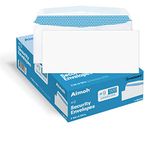 500#9 Security White Envelopes, GUMMED Closure, Premium Security Tint Pattern - No Window, EnveGuard, Size 3-7/8 x 8-7/8 Inches - White - 24 LB - 500 Count (30128)