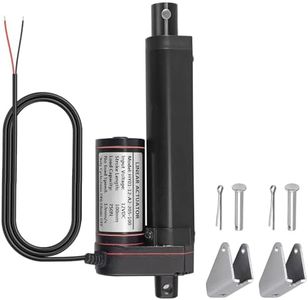 Justech 100mm 4-inch Linear Actuator Motor Heavy Duty 750N DC 12V for Auto Car RV Electric Door Opener Industrial Agricultural Machinery Clean Sweeping Vehicles Vessels Cargo Medical Window-Black