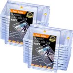 Zonon Magnetic Card Holders forTrading Card, 35 PT Baseball Card Protectors Hard Waterproof Transparent Card Protectors for Sports Cards Standard Cards Work Cards Trading Cards (25 Pieces)