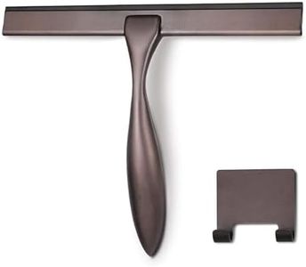 Hiware All-Purpose Shower Squeegee for Shower Doors, Bathroom, Window and Car Glass - Bronze, Stainless Steel, 14 Inches