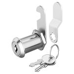 Cabinet Locks with Keys, Cam Lock keyed alike, Secure Drawer Mailbox File Tool Box RV Compartment Replacement Locks, Zinc Alloy (1 Pack 1-1/8 Inch)