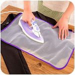 Heat Resistant Ironing Cloth Protective Insulation Pad Home Ironing Mat Mesh Net Ironing Cloth Guard Protects Clothing Iron Delicate Garments Clothes Random Color (L)