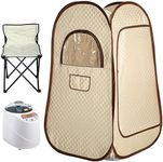 YITAHOME Portable Sauna Box Sauna Room Personal Folding Home Sauna Indoor Stamer Generator 3L 1000W with Chair Remote Control