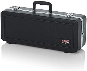 Gator Cases Lightweight Molded Trumpet Case with Locking Latch and Plush Lined Interior; Stackable (GC-TRUMPET)